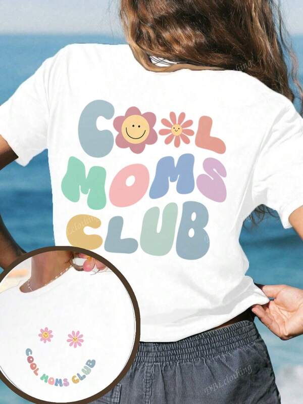Camisas del Club de Mamás Geniales, Camisetas del Club de Mamás Geniales, Camisetas de Mamá, Camisetas de Cuello Redondo de Mamá, Regalos del Día de la Madre para Nuevas Mamás