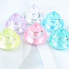 5/6pcs Resin Potted Flower Statues & Funny Poop Decor, Suitable For Desktop & Car Decoration