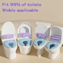 Foldable Portable Children's Potty, Baby Travel Toilet Seat, Reusable Compact Toilet Cover Suitable For All Toilet Shapes, Comes With Storage Bag In Colorful Box - Multicolor - View 5