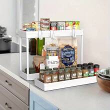 Multi - Layer 360 °   Rotating Storage Cart In ABS - Space - Saving, For Dorms & Kitchen,Bathroom,Non-Slip And Durable