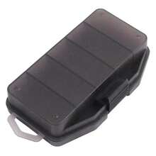 BURLE-aparejos de pesca de plástico Visible gris, señuelo, anzuelos de cebo, caja de almacenamiento de accesorios - Negro grande 1 pieza - Ver 6