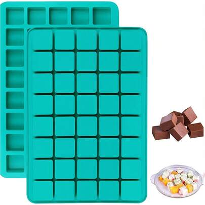 Khuôn làm sô cô la vuông 40 ô bằng silicon, thích hợp để làm sô cô la, kẹo, caramel, đá viên, ganache và kẹo dẻo.