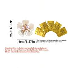 2pcs Car Air Vent Clip-On Floral Fragrance Diffuser, Auto Interior Decor Accessories For Driver & Passenger Side