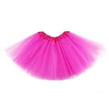 1pc Women, Teen & Adults Classic Elastic 3-Layer Tulle Skirt