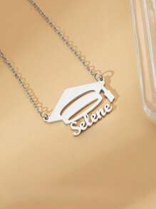 Customized Graduation Cap Necklace, Customize With Name Or Title, Suitable For Students, Friends, Anniversary, Back To School Accessories & Gifts