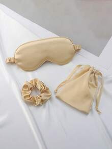 1 Set Satin Sleep Eye Mask, Satin Sleep Mask, Hair Scrunchie, Blackout Eye Mask, Eye Shade, Bridesmaid Gift, Pink. Satin Sleep Mask, Durable Pink Sleep Mask, Blackout Eye Mask, Unisex, Soft & Breathable Blackout Eye Mask, Travel Essential, Bridesmaid Gift - Multicolor - View 29