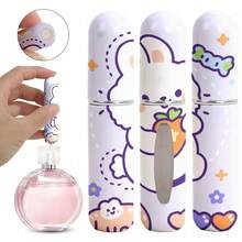 1 件 5ML 卡通动物香水喷雾瓶 - 可爱兔子和猫咪图案，便携式旅行雾化器，可再填充迷你化妆品香水瓶，时尚实用的设计，适合随时随地使用香水。 - 彩色 - 查看 8