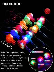 15 Colorful LED Lighting Whistles To Brighten Up The Atmosphere. Party Props, Party Gifts, Birthday, Party Gifts, Gift Recommendations, Halloween, Christmas, New Year Gift Recommendations, Concert, Carnival, Club Carnival Props