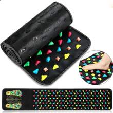 Tabla de presión de dedos, Almohadilla de masaje de pies, Equipo de fitness para el hogar, Versión súper dolorosa, Almohadilla de terapia de pies, Almohadilla de silicona de puntos de acupresión para pies, Manta para caminar