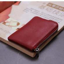 Minimalist Multifunctional Soft Leather Mini Ultra-Thin Card Holder Coin Purse Key Case Small Zipper Wallet For Men And Women For Women Travel Wallet Coin Wallet Wallet Mini Wallet Purse Wallet