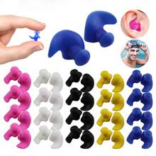 1/5 Paar wasserdichte Silikon-Ohrstöpsel für Erwachsene - wiederverwendbare Schwimmohrstöpsel mit zarter Textur, strapazierfähiges Design zum Duschen, Baden, Surfen, Schnorcheln und Wassersport Zubehör