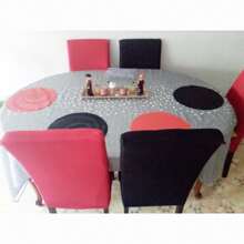 Funda elástica de unicolor ajustable, fundas de silla de comedor de boda y banquete para el hogar, de spandex y estiramiento