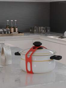 1/3 Pcs Adjustable Silicone Stretch Lid, Reusable Waterproof Sealing Band, Non-Slip Kitchen Cover Strap Fits Pot, Crockpot Lid, Suitable For Various Pot Sizes, Great For Home Use - Multicolor - View 7