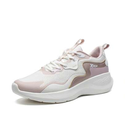 XTEP Women's Running Shoes, Summer Breathable Sports Shoes, Official Flagship Casual Shoes, Lightweight Shoes, Shock-Absorbing Running Shoes 878118110031