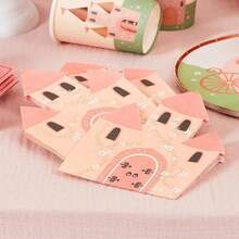 20pcs Princess Castle Paper Napkins, Princess Castle Party Napkins, Queen Birthday Napkins, Girls Birthday Party Napkins, Princess Party Supplies, Theme Party Decorations, Adult Gift Wedding Birthday Bachelorette Shower Party Decorations - Multicolor - View 5
