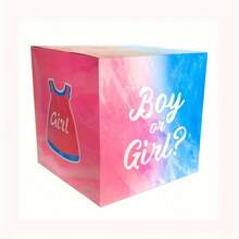 41pcs Gender Reveal Voting Box, Gender Reveal Party Supplies, Surprise Box, Gender Reveal Cards, Voting Box