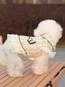 Princess Dress & Jacket For Pets, Suitable For Poodle, Maltese, Yorkshire Terrier In Spring And Autumn