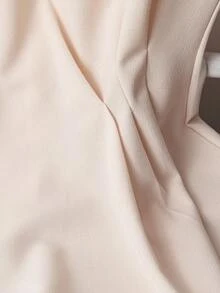 Top sin mangas de cuello redondo unicolor elegante para mujer