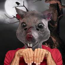 Mouse Head Mask, Animal Mouse Latex Mask, Masquerade Party Cosplay Mask For Adults - Mouse - View 2