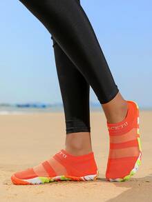 2025 New Lightweight Casual Sports Shoes For Teens & Adults, Anti-Skid Shock Absorbing Comfortable Beach/Trekking/Yoga/Leisure Sneakers - Orange - View 6