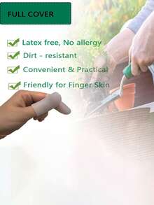 2件/4件/6件/8件/10件凝胶指套，硅胶指套，拇指保护手指支撑帽手套 - 彩色 - 查看 4