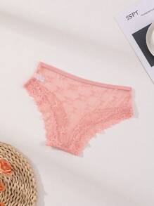 4 PCS Women's Sexy Lace Panties Low Waist Seamless Briefs Hollow Out Lace Splicing Lingerie Comfortable And Breathable Sports Underwear