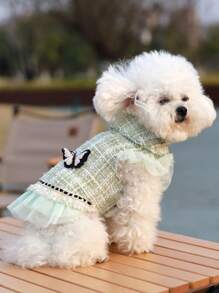 Princess Dress & Jacket For Pets, Suitable For Poodle, Maltese, Yorkshire Terrier In Spring And Autumn