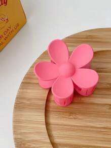 1pc Rose Pink Five-Petals Flower Hair Clip, Suitable For Everyday Wear Hair Claws Claw Clips Hair Clips Hair Jaw Clip Hair Clamps Hair Clutch Hair Catcher Clip