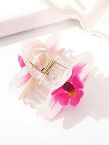 1 件向日葵装饰爪发夹，可爱自然风格发饰时尚发饰花爪夹波西米亚风发夹 - 彩色 - 查看 5