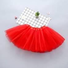 1pc Women, Teen & Adults Classic Elastic 3-Layer Tulle Skirt