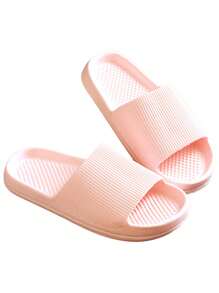 1 par de zapatillas de interior de EVA, zapatillas de hombre, zapatillas antideslizantes de mujer para el baño, para viajes de negocios en hotel, zapatillas ligeras, chanclas, zapatillas de baño, cómodas zapatillas antideslizantes de suela blanda para uso casual al aire libre en la playa, zapatos multiusos, zapatillas antideslizantes y silenciosas de suela gruesa, zapatillas de hogar de suela blanda y suave, resistentes al desgaste y al olor, adecuadas para baños y dormitorios durante la temporada de vuelta al colegio.