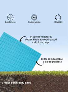 Reusable Towels Rags Non-Scratch Ultra-Absorbent Cellulose Sponge Cloths, Multipurpose Reusable Cleaning Wipes For Kitchen, Car, Windows & Dishes, Quick-Drying Dishcloths Hand Towel Auto