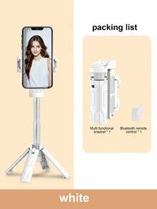 365mm/14.4in Wireless Bluetooth Selfie Stick Tripod, With LED Three-Color Multi-Level Brightness Adjustment Beauty Light, 360° Rotation Aluminum Alloy Material To Enhance Anti-Shake, Compatible With IPhone16 15 14 13 12 11e/Max/ Pro /Xs/ Xr/X/Plus, S Amsung Galaxy S25/S24/S23 /S22Ultra, And Other Android Smart Phones - Multicolor - View 11