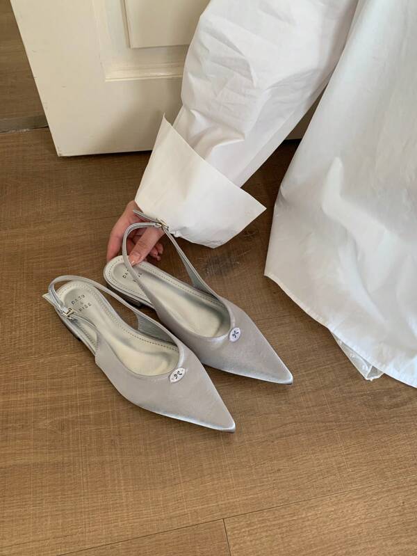 1 Paar elegante, schlichte, niedliche Stoffsandalen mit Schleife, modisch für Party, Hochzeit, Büro, Frühling/Sommer