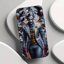 1pc Black Phone Case With Joker Character Print, Shockproof Protective Cover Compatible With Apple & Series Waterproof Anti-Fall Scratch Resistant,International Version, Not The Domestic Version - Multicolor - View 3