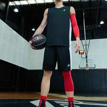 XTEP Conjunto de traje de baloncesto para hombres, nuevo conjunto deportivo de verano para competición de baloncesto para hombres, conjunto holgado para hombres 879229820246 - negro - Ver 2
