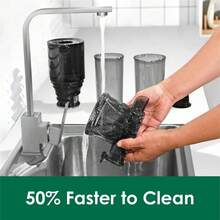 Cold Press Juicer Machines,Fretta Slow Masticating Juicer With 108mm &1.0L Hopper For Whole Fruits And Vegetables,200W Self Feeding High Yield Juice Extractor, Tritan, (Blue) - Pale Blue - View 7