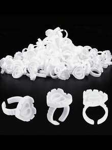 Eyelash Extension Glue Holder, Lovely Heart-Shaped & Blooming Lash Glue Holder For Lash Application - Multicolor - View 3