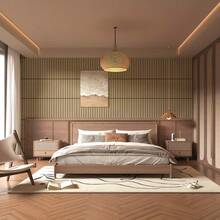 6pcs/12pcs 3D Luxury Retro Grid Wood Grain Self-Adhesive Wall Panels, Waterproof Vinyl Wallpaper With Matte 3D Texture, Suitable For DIY Projects - Easy Peel And Stick Installation, Removable Backsplash Tiles For Kitchen, Furniture Renewal, Fits All Indoor Spaces With Straight Line Matching Patterns And Stripes - Multicolor - View 10