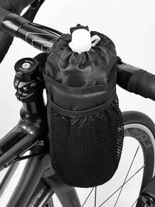 1 pieza Bolsa para botella de agua de bicicleta, Bolsa multiusos de bicicleta para teléfono móvil y botella de agua, Bolsa portabidón de bicicleta, Portabidón de bicicleta, Portabidón de ciclismo aislado, Bolsa de manillar para bicicleta de carretera, Soporte para taza de bicicleta, Bolsa de barra aislada, Bolsa de almacenamiento de bicicleta, Bolsa portabidón de bicicleta