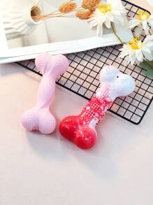 1pc TPR Bone-Shaped Pet Bite Toy For Grinding Teeth, Cleaning Teeth, Playing And Keeping Company, Only For Pets To Use