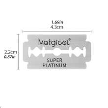 50/100pcs Double Edge Razor Blades - High-Quality Platinum Swedish Steel Razor Blades For Men, Smooth, Precise And Clean Shave