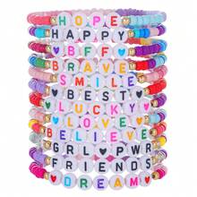 14pcs/Set Fruit & Heart Pattern Polymer Clay Beaded Bracelet, Lively & Cute Style, Random Colors Suitable For Festivals, Celebration Wear Or Gifts - Multicolor - View 13