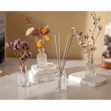 Set de vaze 1/6/12 piese, vază de sticlă pentru decorarea centrului, vază mică, vază modernă cu dungi transparente, vază vintage pentru decorarea mesei, petrecerea de nuntă și decorarea casei.