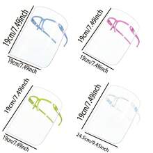 1pc Kitchen Protective Face Shield, Anti-Oil Anti-Splash Tool, Elegant Colorful Box Packaging, Transparent Protective Face Shield, Anti-Oil Anti-Smoke Cooking Tool - Available In Multiple Colors