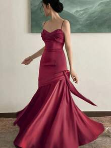 Vestido de festa feminino elegante, casual, sem mangas, vintage, para festa de aniversário, baile de formatura, primavera e verão