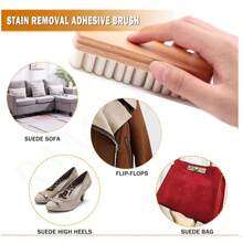 Plastic Suede Shoe Brush Decontamination Cleaning Brush Dust Clean Shoe Brush Suede Suede Shoe Brush Soft Hair Shoe Brush Blister Net Color Random