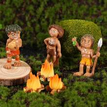 9pcs/6pcs/3pcs Vintage Primitive Wild Man Tribe Micro Landscape Scenery Primitive Man Model Garden Decoration Home Decoration Ornaments Home Decoration Gardening Decoration - Multicolor - View 10