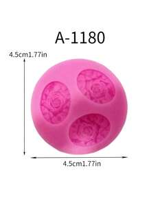 1pc Mini Flower Silicone Mold DIY Handcraft Aroma Essential Oil Diffuser Stone, Baking & Room Decor - Pink - View 21