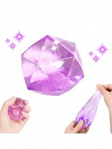 随机颜色棱柱形渐变麦芽糖挤压玩具，小巧可爱的感官减压玩具，柔软的派对礼物